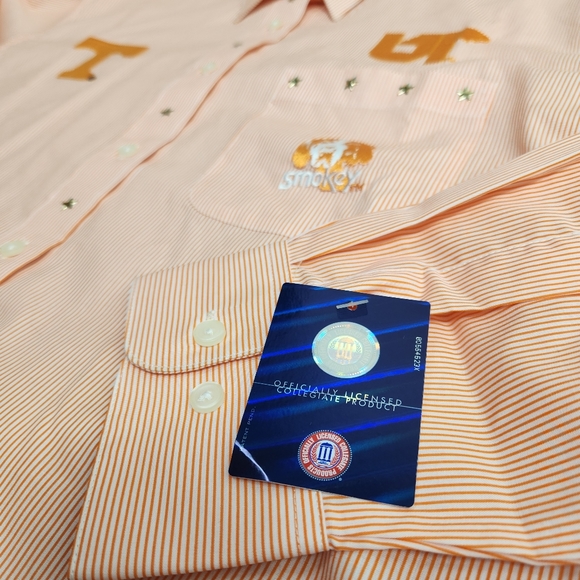 NWT TENNESSEE VOLS x Las Olas men's western pinstripe shirt - Picture 11 of 11